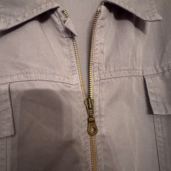 Boston Proper Slate Blue Utility Jumpsuit - Picture 7 of 7